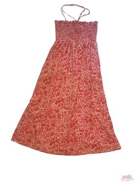 Hill House Nap Dress XXL Pink Floral Smocked Maxi Dress Cottagecore